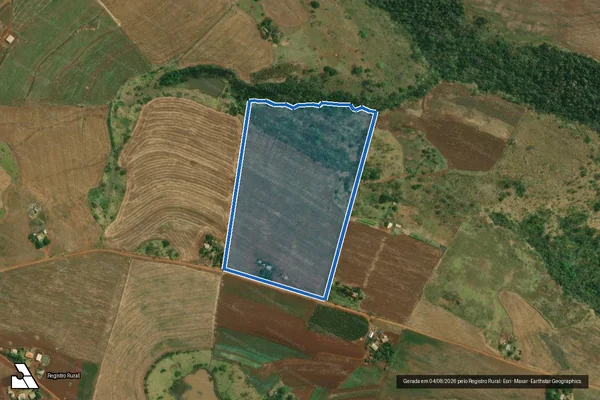 Imagem de satélite de Lote 155 ? Projeto de Assentamento Eli Vive I - LOTE 155 em Londrina - PR