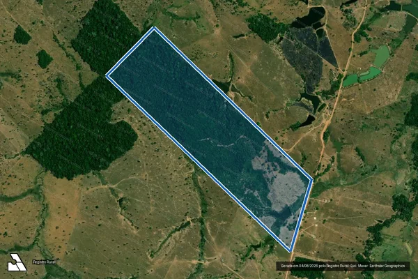Imagem de satélite de LOTE 58 DA GLEBA 25-A DO PFJOP - Parcela 1 em Jaru - RO