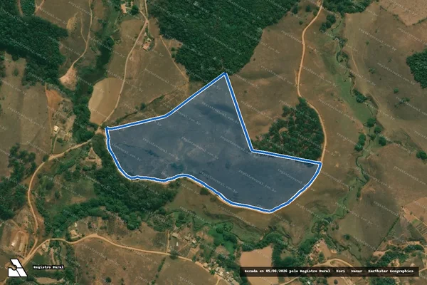 Imagem de satélite de Fazenda Santo Antônio - PARCELA 02 em Viçosa - MG