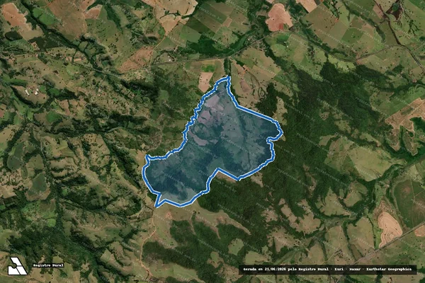 Imagem de satélite de FAZENDA ALVORADA - Faz_Alvorada em Oscar Bressane - SP