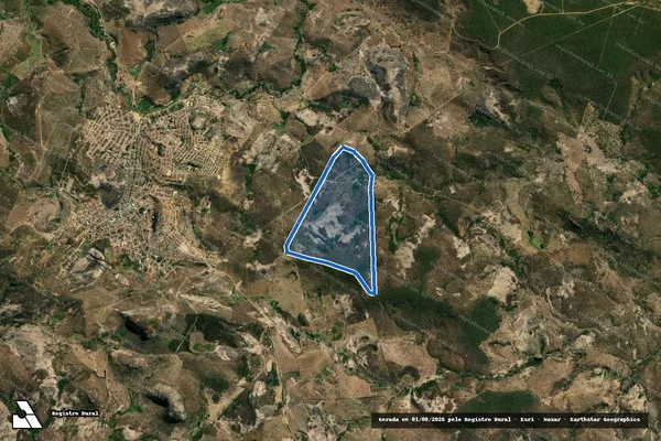 Imagem de satélite de FAZENDA JUERANA - 001 em Pedra Azul - MG