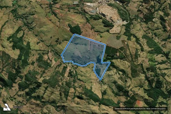 Imagem de satélite de FAZENDA ÁGUA LIMPA - GLEBA 02 em Pratápolis - MG