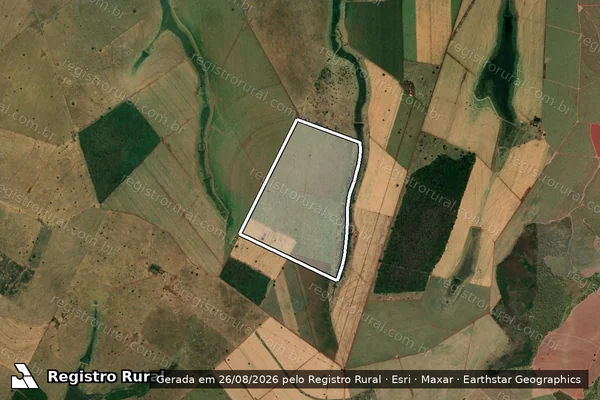 Imagem de satélite de Fazenda Barreiro - PARCELA 06 em Limeira do Oeste - MG