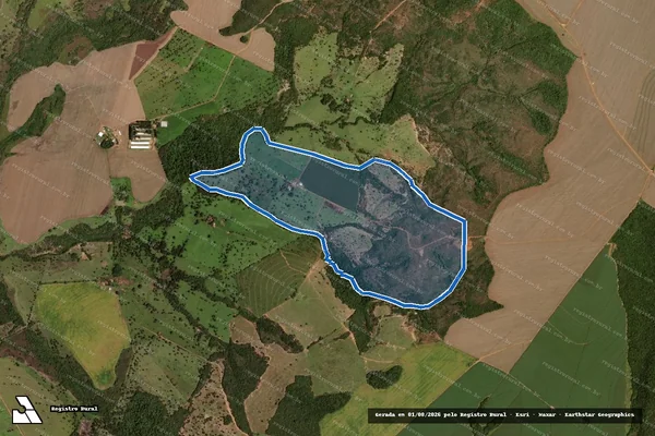 Imagem de satélite de Fazenda Rio Verde, L.D. Pomar - em Mineiros - GO