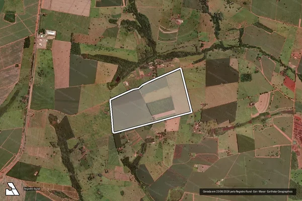 Imagem de satélite de Fazenda Jaó - Fazenda Jaó em Frutal - MG