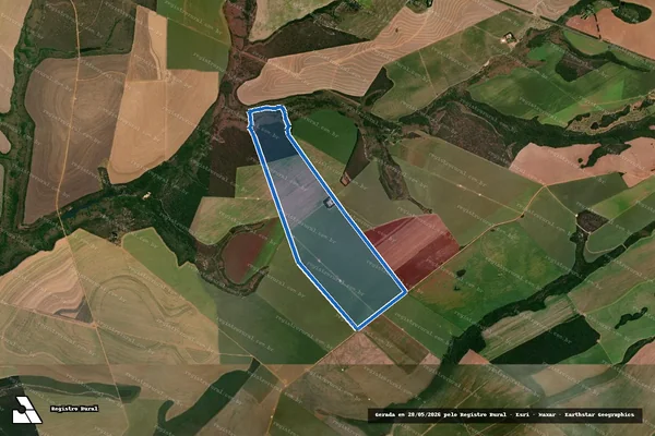 Imagem de satélite de Fazenda Cruzeiro do Sul III - Fazenda Cruzeiro do Sul III em Alto Garças - MT