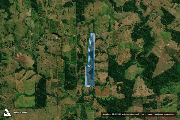 Imagem de satélite de SITIO CACHOEIRA I - LOTE 31A/R, GLEBA 44A, PIC-PAR - Parcela 1 em Colorado do Oeste - RO