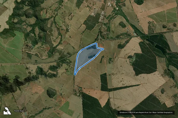 Imagem de satélite de Chácara Bela Vista - Chácara Bela Vista - Gleba "C" em Ribeirão Bonito - SP