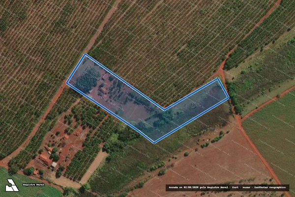 Imagem de satélite de Sitio Colibri Gleba 02 - Parcela 1 em Palestina - SP