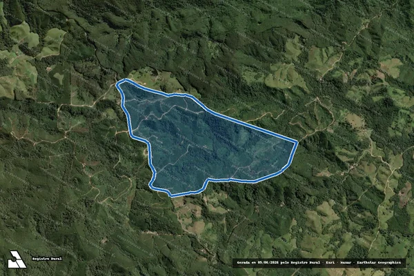 Imagem de satélite de Estância Nova Era - Fazenda Nova Era em Itapirapuã Paulista - SP