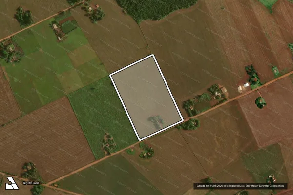 Imagem de satélite de Projeto de Assentamento Itamarati I ? FETAGRI - Lote 365 em Ponta Porã - MS
