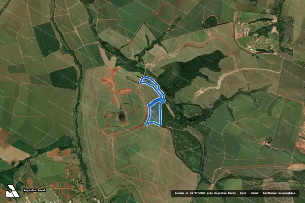 Imagem de satélite de FAZENDA FAXINAL - GLEBA MA 01 REMANESCENTE em Porto Feliz - SP
