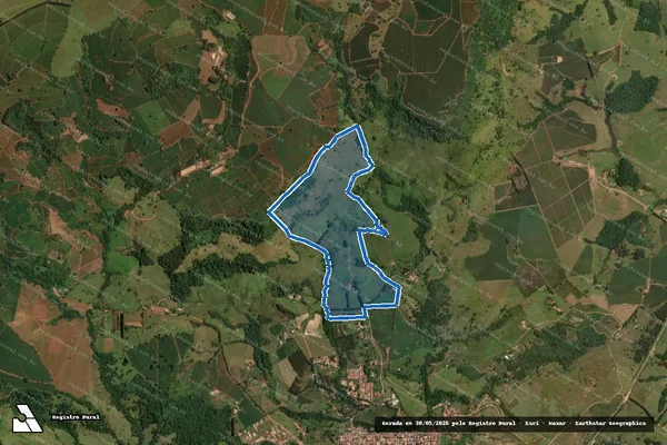 Imagem de satélite de FAZ. SANTA ADÉLIA SÃO JUDAS, SÃO PEDRO E TRES IRMÃOS - FAZ. SANTA ADÉLIA ; SÃO JUDAS ; SÃO PEDRO; FAZ. TRES IRMÃOS em Capetinga - MG
