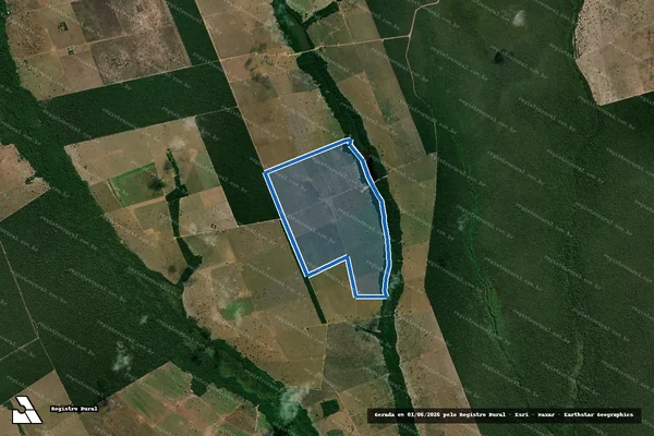 Imagem de satélite de Fazenda Flor Mata em Barra do Bugres - MT