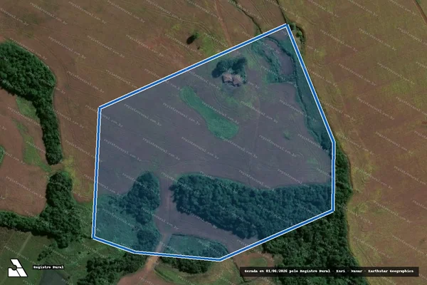 Imagem de satélite de Campo do Coqueiro II - Gleba II em Capão do Cipó - RS
