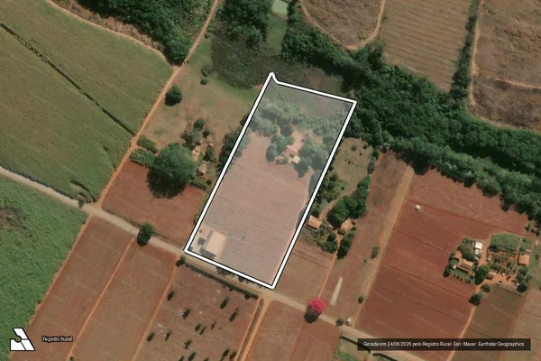 Imagem de satélite de Sítio Santo Antonio - PARCELA 01 em Cosmópolis - SP