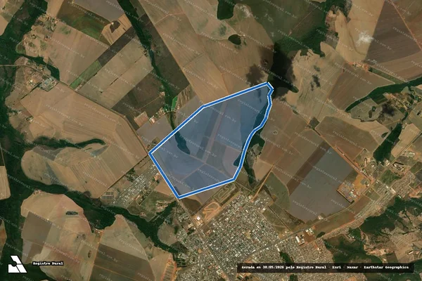 Imagem de satélite de FAZENDA BRASILÂNDIA em Campo Verde - MT