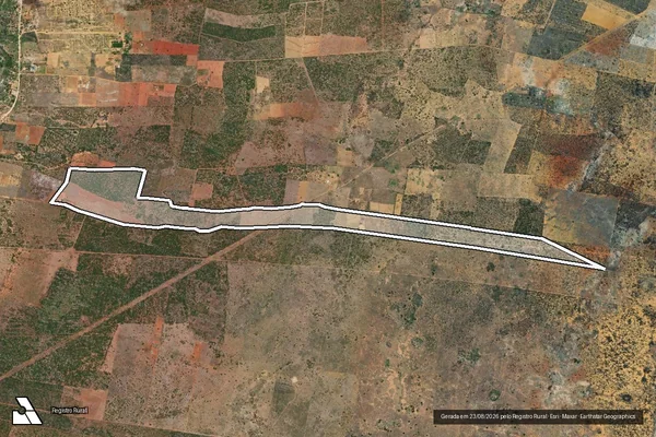 Imagem de satélite de FAZENDA SÃO MAURICIO - Parte 1 em Ourolândia - BA