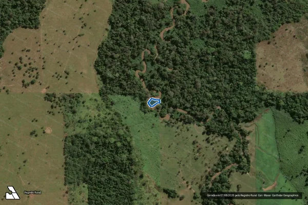 Imagem de satélite de Lote 14R Gleba 13 Setor Abaitará - Lote 14R Parte 2 em Primavera de Rondônia - RO