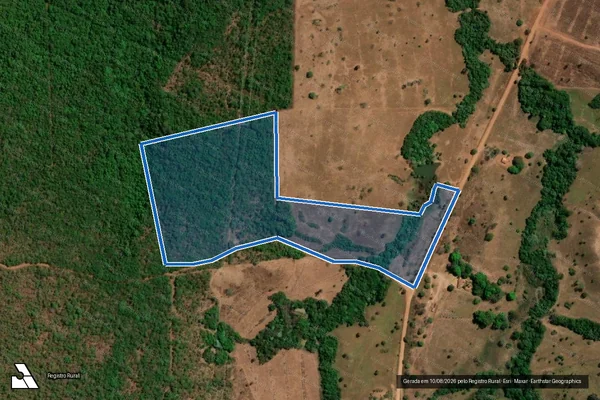 Imagem de satélite de Fazenda Taquaral  ? Lotes 104 e 105 do Lotº Toribero e Barreiro - GLEBA 03 em Cristalândia - TO