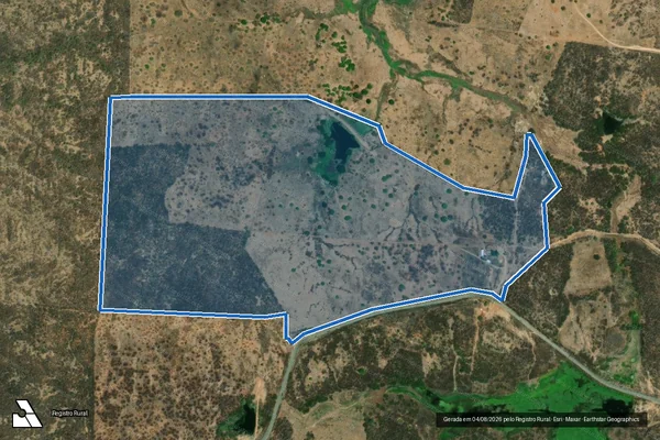 Imagem de satélite de SITIO PALHA ? LOTE 2406 - Parte 1 em Jaguaribe - CE