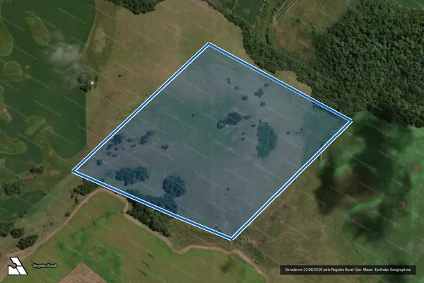 Imagem de satélite de Fazenda Araucaria - Parte 1 em Zortéa - SC