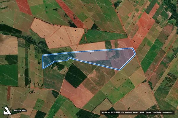 Imagem de satélite de FAZENDA SÃO JOSÉ DA BELA VISTA - Parte 3 em São João do Caiuá - PR