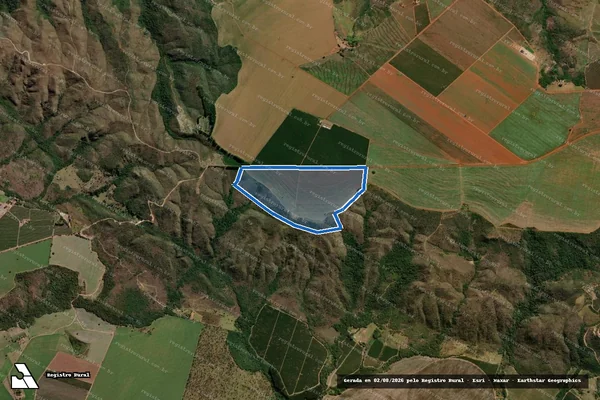 Imagem de satélite de Fazenda Lavrinha, lugar denominado Fazenda Grande Horizonte - PARCELA 02 em Serra do Salitre - MG