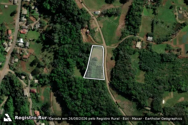 Imagem de satélite de Área Rural 1 - Parte 1 em Santa Maria do Herval - RS