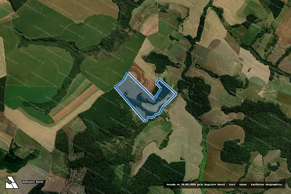 Imagem de satélite de COLONIA MOURAO ? LOTE 30-A2-REM-1 - Parte 1 em Araruna - PR