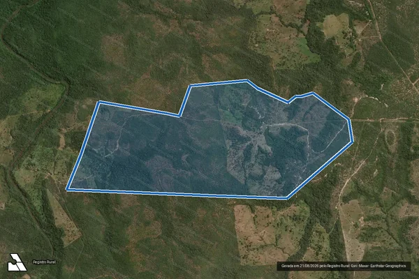 Imagem de satélite de Fazenda Monte Baza III - Parte 1 em Goiatins - TO