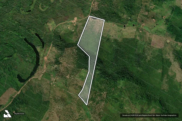 Imagem de satélite de FAZ. CARVALHO - LOTE 296 - ASSOCIACAO DOS PRODUTORES RURAIS NA AGRICULTURA FAMILIAR DO PROJETO DE ASSENTAMENTO CIGRA   – P.A. CI / LOTE 296