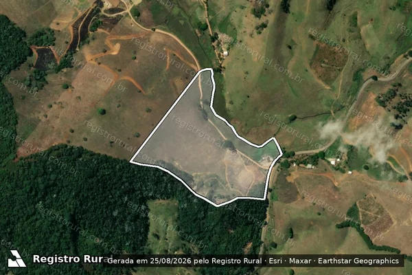 Imagem de satélite de FAZENDA JACARÉ - Parcela 1 em Rosário da Limeira - MG