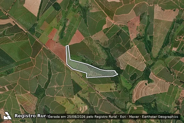 Imagem de satélite de Sítio São José - Parte 01A em Novo Horizonte - SP