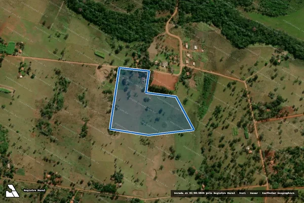 Imagem de satélite de Projeto de Assentamento Santa Mônica - Lote 84 FETAGRI em Terenos - MS