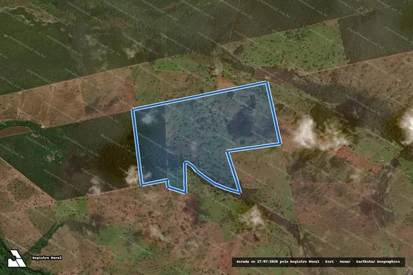 Imagem de satélite de FAZENDA ESTRELA DA MANHÃ - Gleba MARIALUZIA em Sandolândia - TO