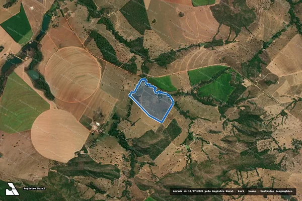 Imagem de satélite de Fazenda Vereda - Gleba B em Vila Propício - GO