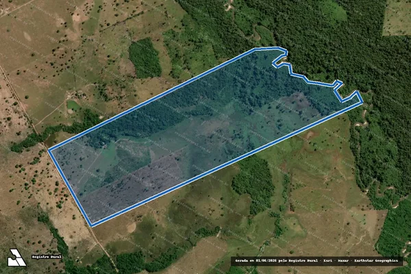 Imagem de satélite de Lote 25 da Gleba ?R? do Projeto Integrado de Colonização Bernardo Sayão - 001 em Bernardo Sayão - TO