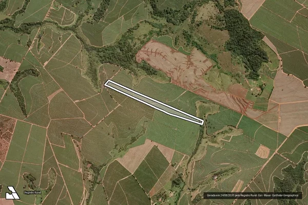 Imagem de satélite de FAZENDA BENGALA - Parcela 1 em Ibirá - SP