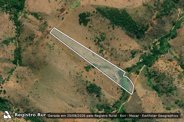 Imagem de satélite de SITIO FAMILIA OLIVEIRA ? CORREGO DO PIAO - Parte 1 em Sobrália - MG