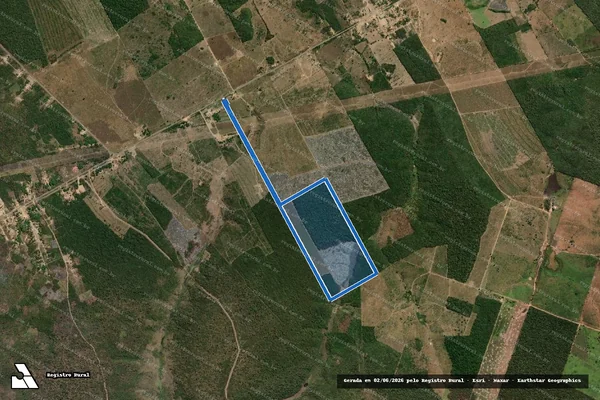 Imagem de satélite de LOTE 04-A DA GLEBA 02 - PARCELA 02 em Jenipapo dos Vieiras - MA