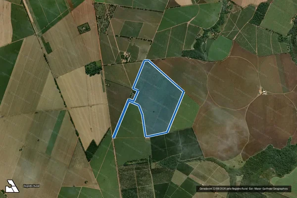 Imagem de satélite de FAZENDA TRÊS LAGOAS - FAZENDA TRÊS LAGOAS ? GLEBA 2 em Porto Ferreira - SP