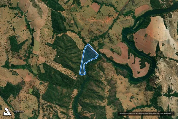 Imagem de satélite de Faz Sao José - 001 em Orizona - GO