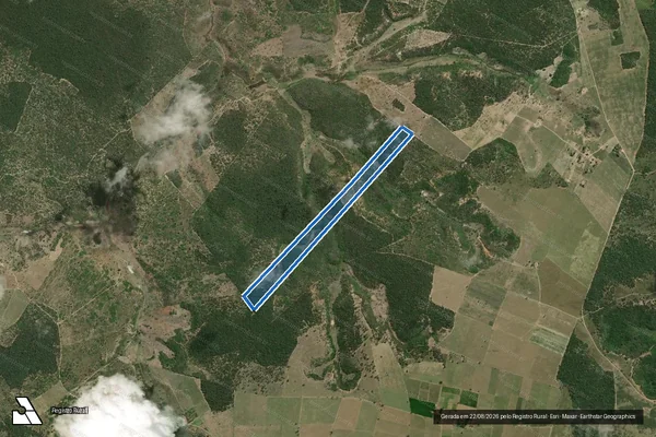 Imagem de satélite de FAZENDA JABOTICABA - Parte 6 em Mundo Novo - BA