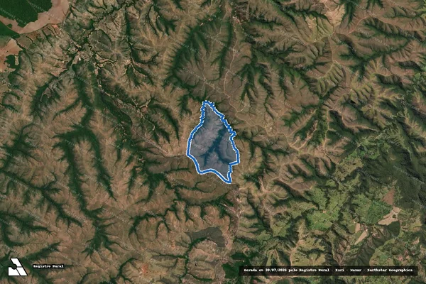 Imagem de satélite de FAZENDA CARNEIRO no lugar Indaiazinho - Parcela 1 em Lagamar - MG