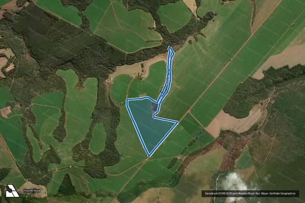 Imagem de satélite de FAZENDA REMANSO - FAZENDA SANTA TEREZA II GLEBA ?A? em Jaguariaíva - PR