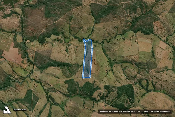 Imagem de satélite de FAZENDA SÃO BENTO, lugar denominado, ?Capoeira Grande?, ?Mato do Barro? e  ?Retiro? - GLEBA 3 em Davinópolis - GO