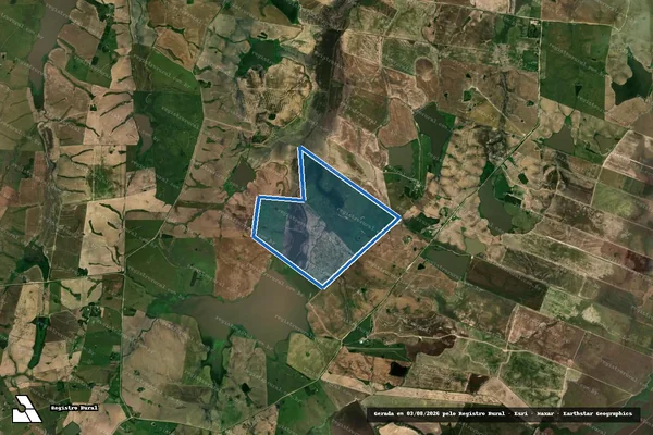 Imagem de satélite de Gleba B - Parte 1 em Dom Pedrito - RS