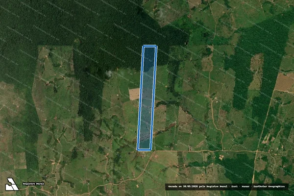 Imagem de satélite de SÍTIO NOSSA SENHORA APARECIDA, LOTE 75, GLEBA 15 - Parcela 1 em Vale do Anari - RO