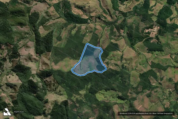 Imagem de satélite de SITIO PITANGUEIRAS DA FAZENDA PITANGUEIRAS - Parte 1 em Lima Duarte - MG